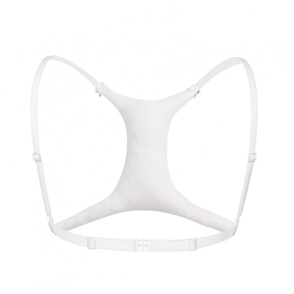 Blue Adjustable Straps Printing Bra Pillow Chest Prevention